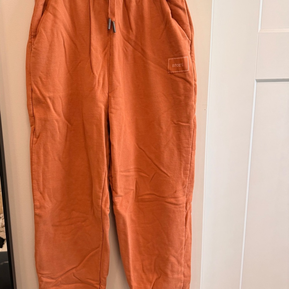 STORI Women’s Rust Orange Jogger Pants